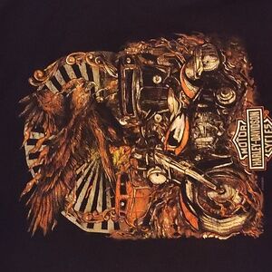 Harley Davidson t shirt LG black
